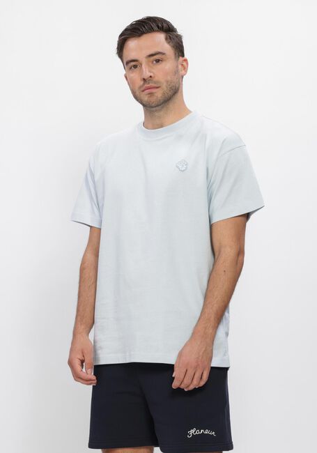 Lichtblauwe FLANEUR T-shirt RUBBER BLOSSOM T-SHIRT - large
