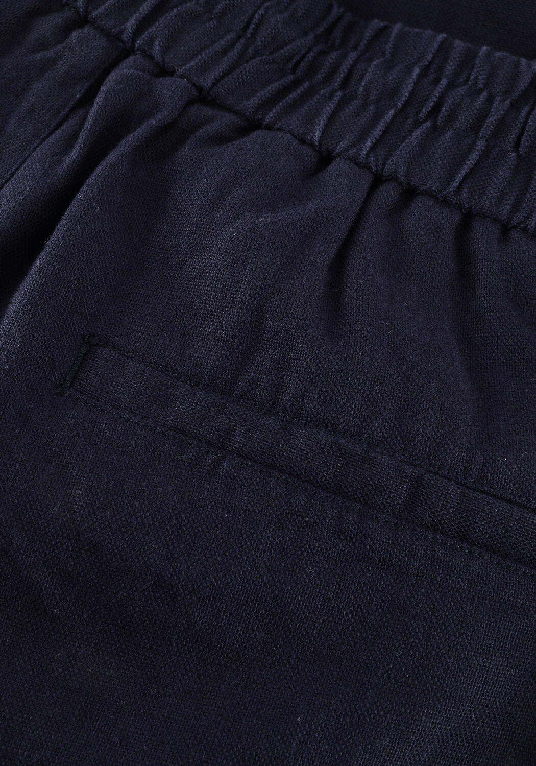 Donkerblauwe LES DEUX Korte broek OTTO LINEN SHORTS - large