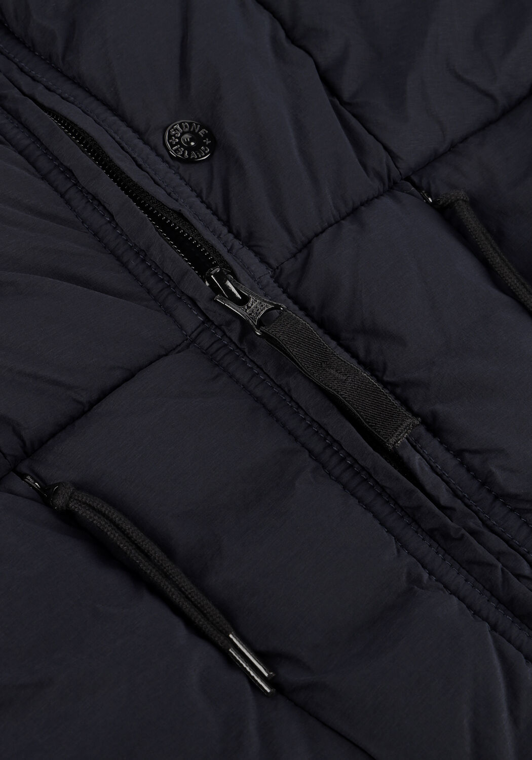 Donkerblauwe STONE ISLAND Gewatteerde jas JACKET - large