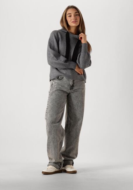 Grijze CO'COUTURE Trui ROW HOODIE KNIT - large