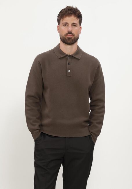 Donkergroene WAHTS Polo CRAWFORD COTTON MERINO - large
