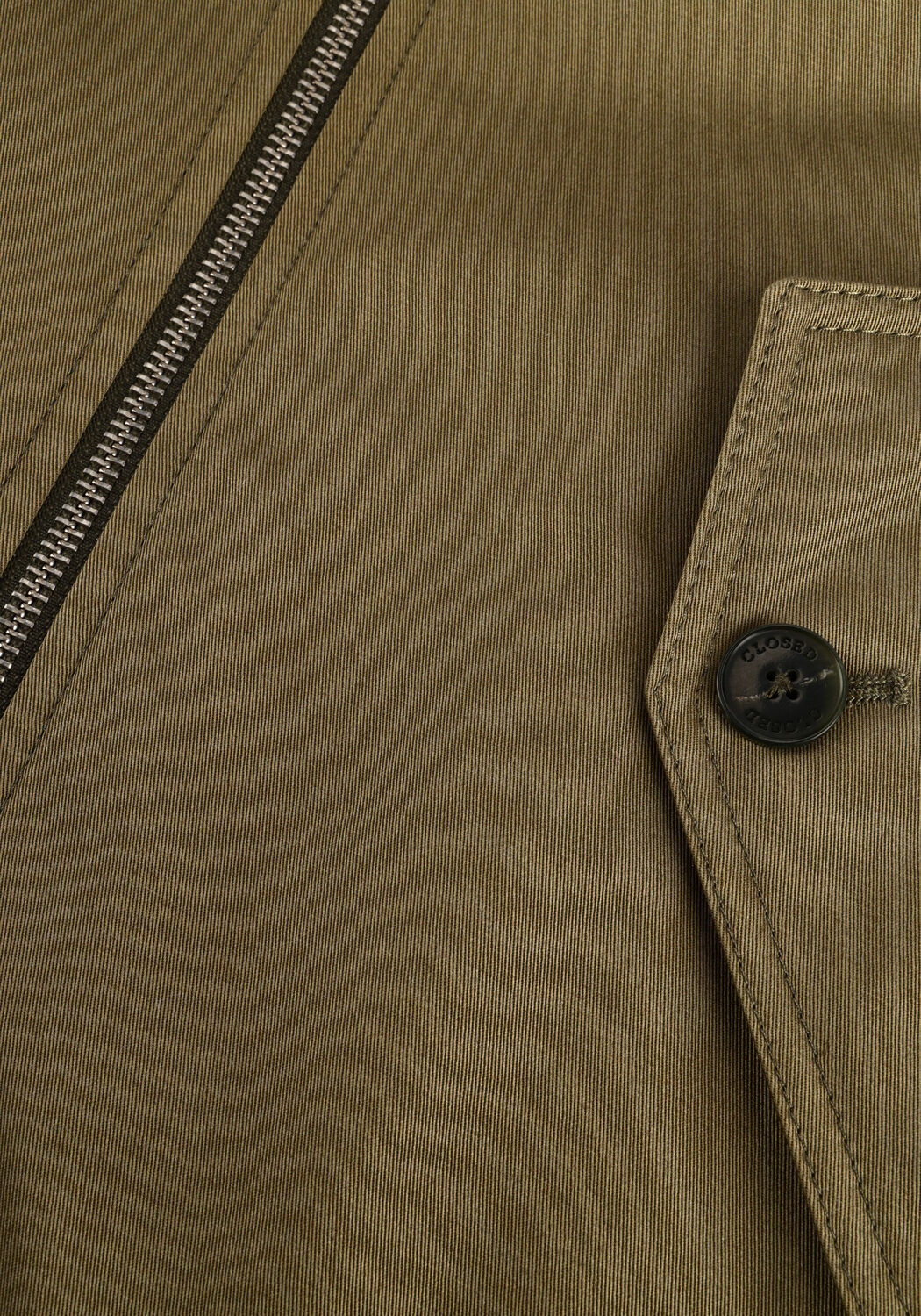 Khaki CLOSED Gewatteerde jas SPORTIVE BLOUSON - large