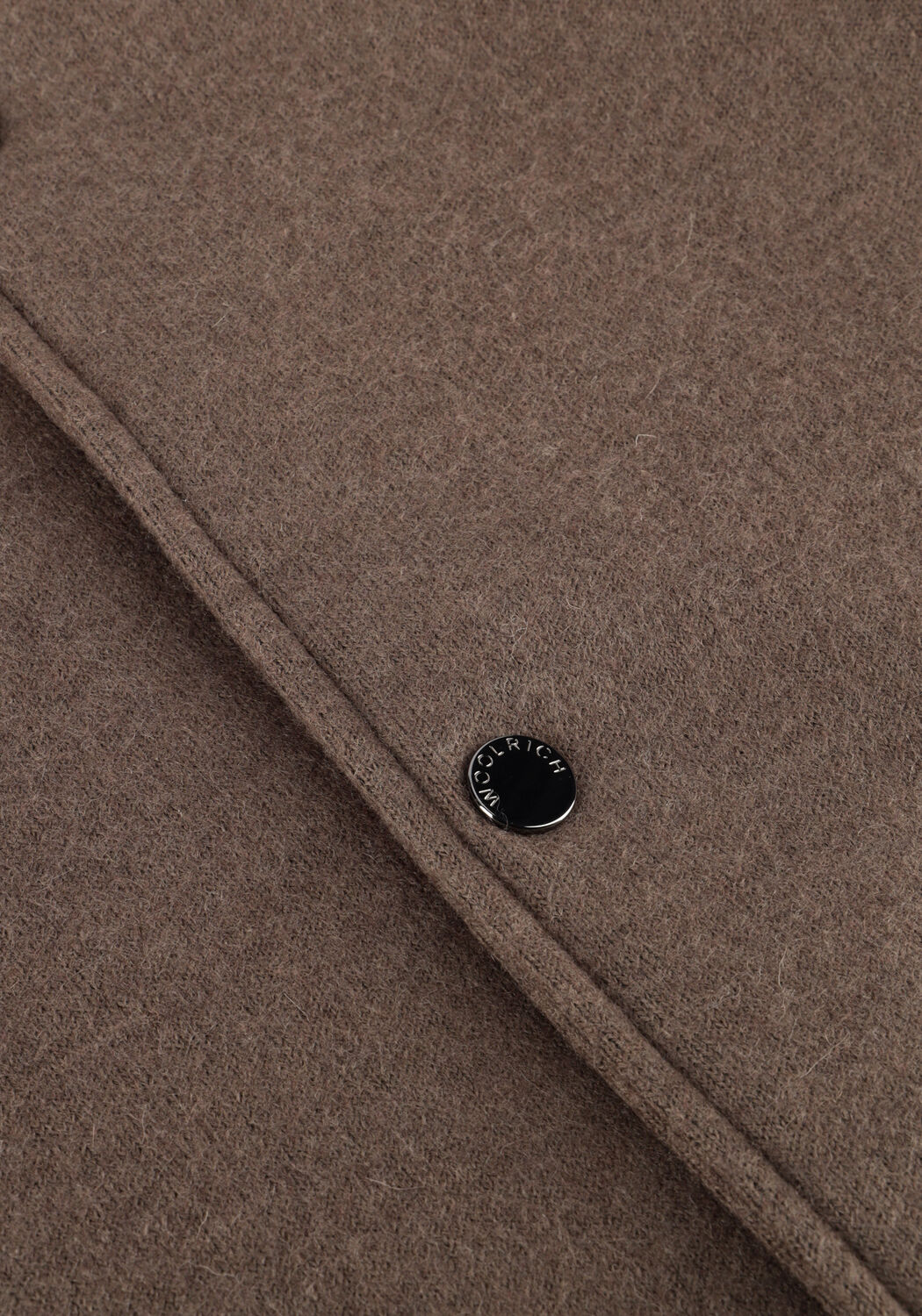 Bruine WOOLRICH Jack KNITTED WOOL SHIRT JACKET - large