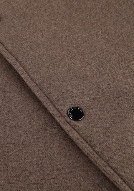 Bruine WOOLRICH Jack KNITTED WOOL SHIRT JACKET - large