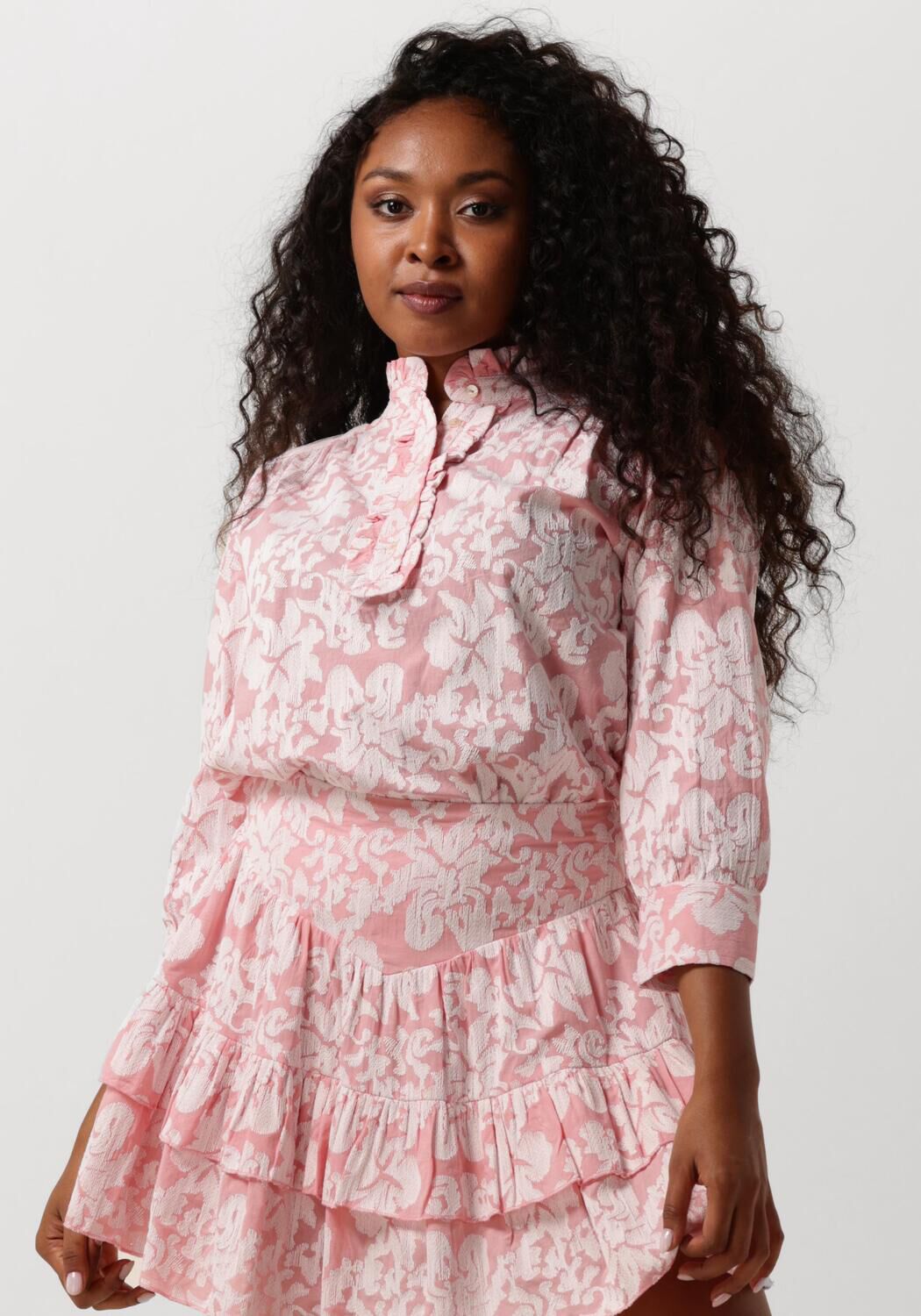 Amaya Amsterdam Blouse Dames Sarah, Maat: M, Kleur: Lichtroze