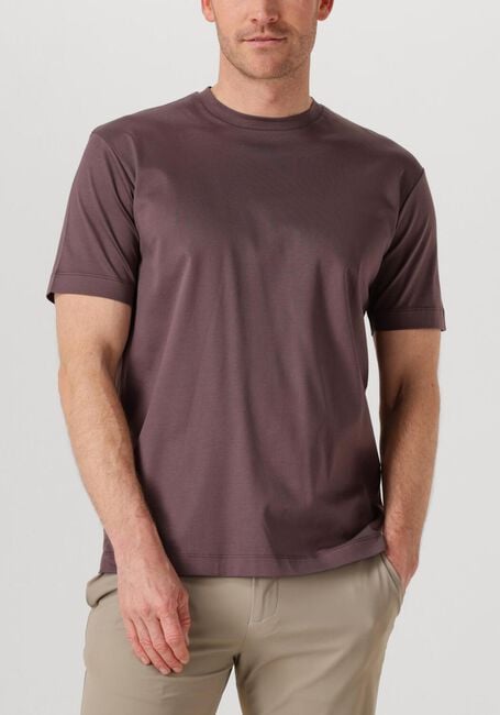 Paarse VALENZA  1001 INTERLOCK SUPIMA TSHIRT - large