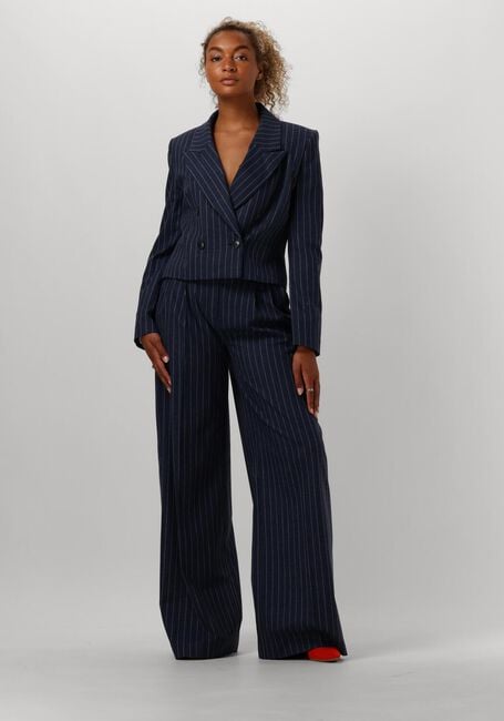Blauwe JANICE Wijde broek DOLLAR - large