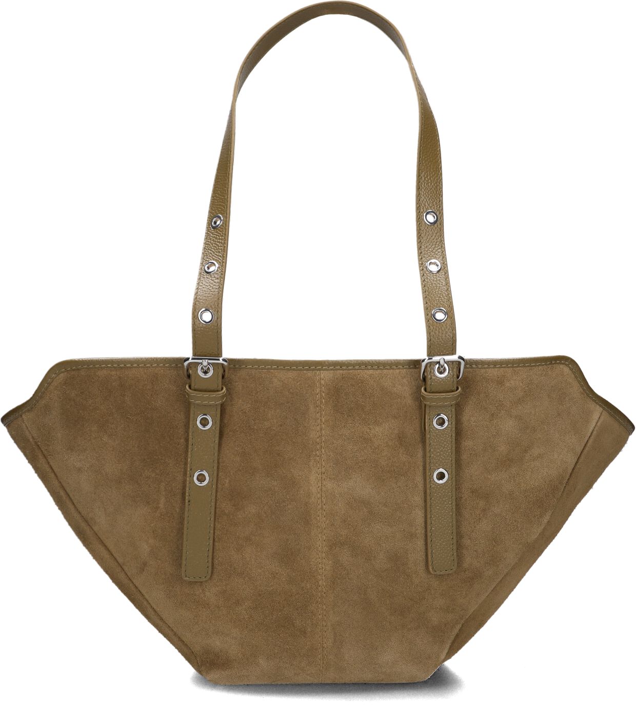 Núnoo Schoudertas
Dames Small Nora Suede, Materiaal: Suède, Kleur: Khaki afbeelding 1