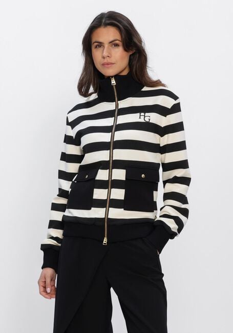 Zwarte HOUSE OF GRAVITY Sweater STRIPE VEST - large