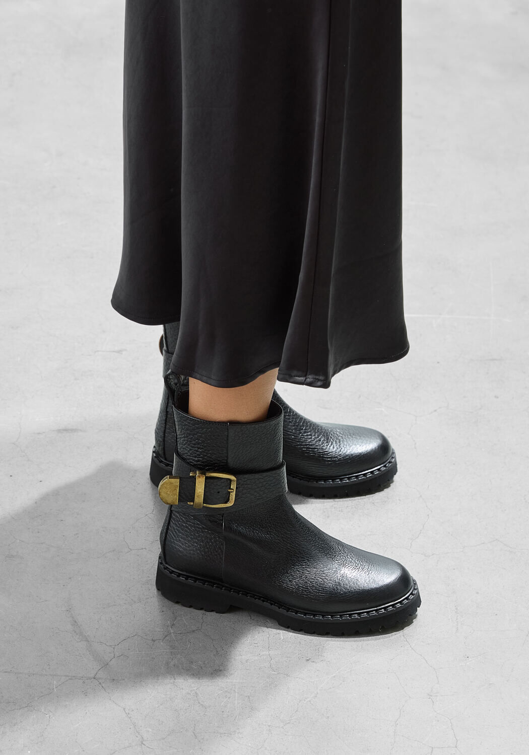 Zwarte STEFANO LAURAN Enkellaarsjes 9636 - medium