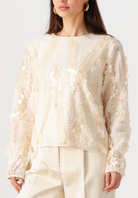 Creme SECOND FEMALE Blouses GLIMMER BLOUSE - large