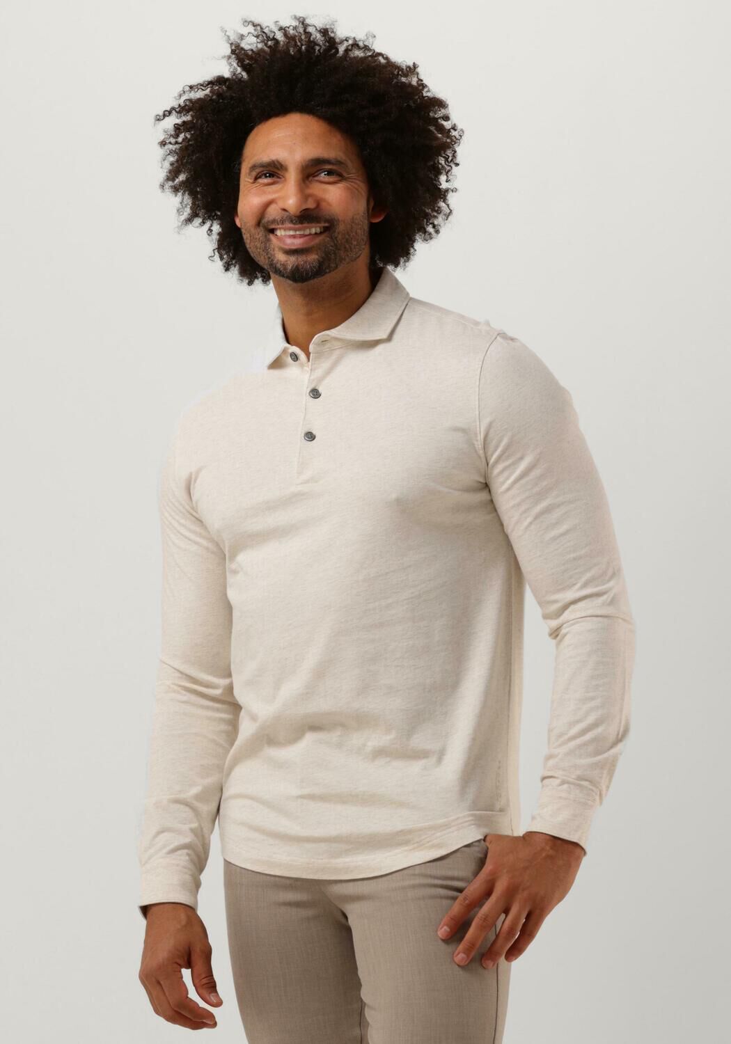 Profuomo Polo Heren Pp2j00001, Maat: XL, Kleur: Gebroken wit