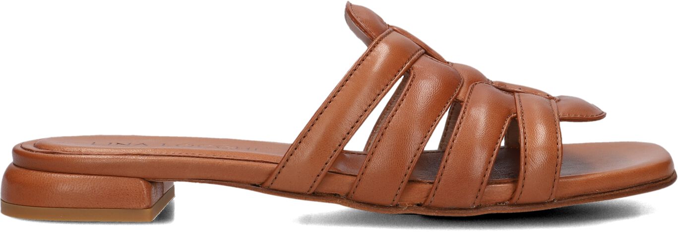 Lina Locchi Slippers
Dames 566-25p, Maat: 36, Materiaal: Leer, Kleur: Cognac