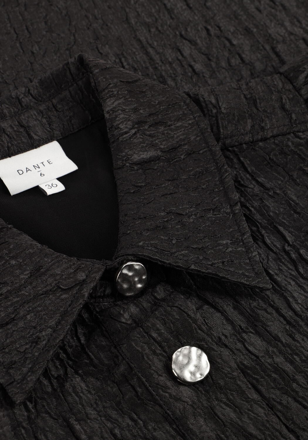 Zwarte DANTE6 Mini jurk KODA SHIRT DRESS - large