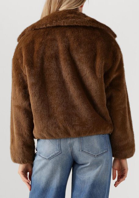 Bruine DANTE6 Faux fur jas ENTITY FAUX FUR BOMBER JACKET - large