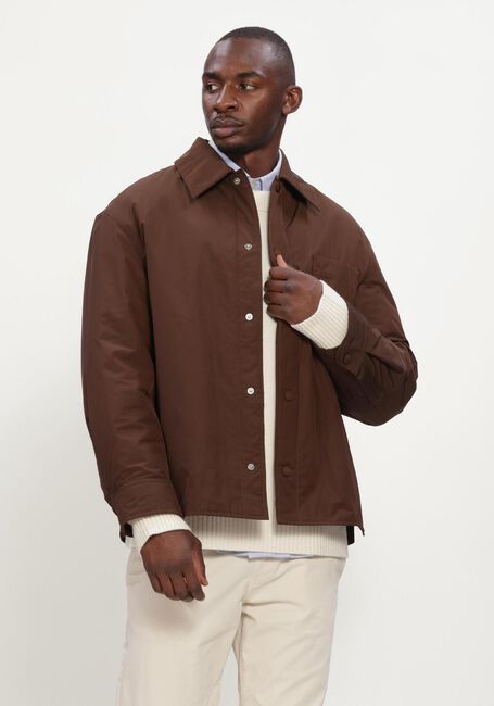 Bruine AMI PARIS Overshirt PADDED AMI DE COEUR OVERSHIRT - large