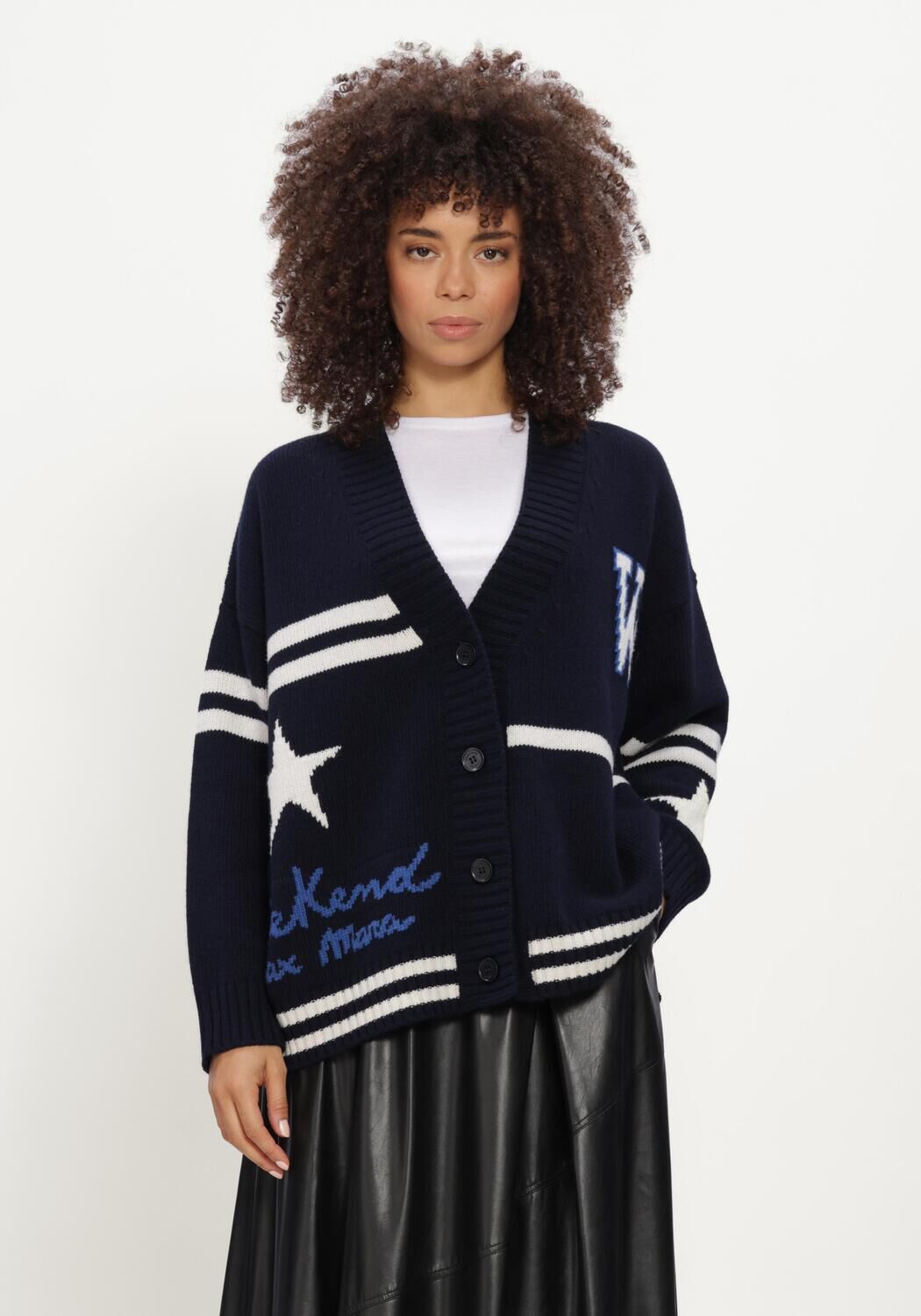Donkerblauwe MAX MARA Trui WKDBELGIO - large