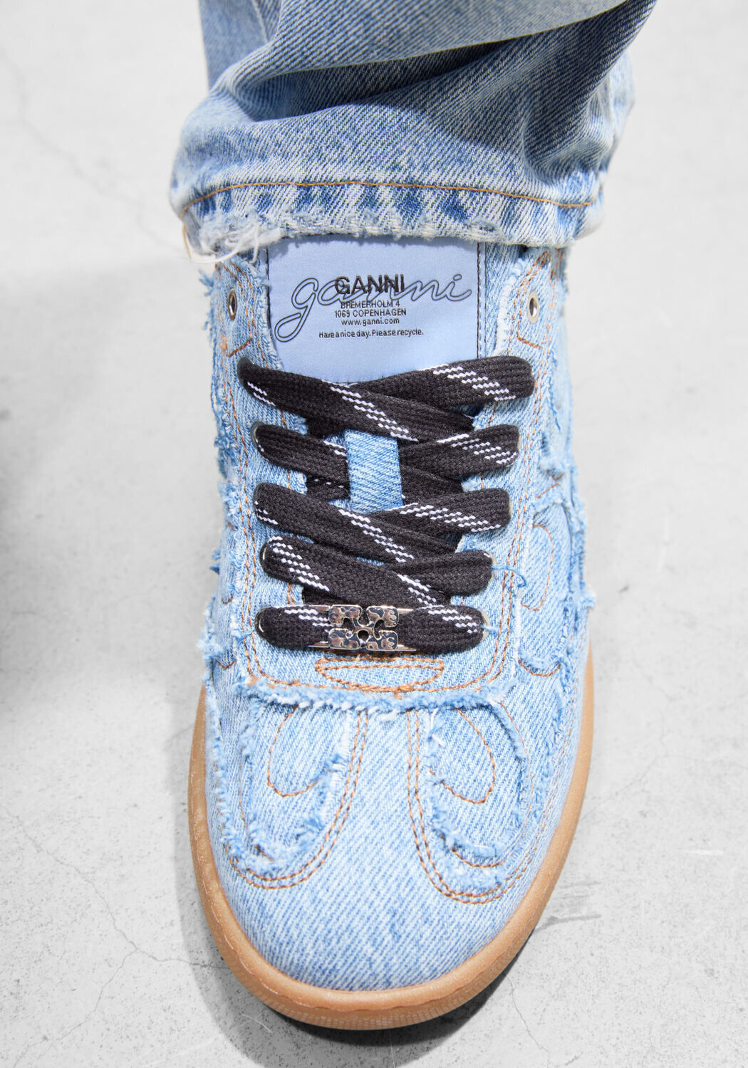 Blauwe GANNI Lage sneakers 53084 - large