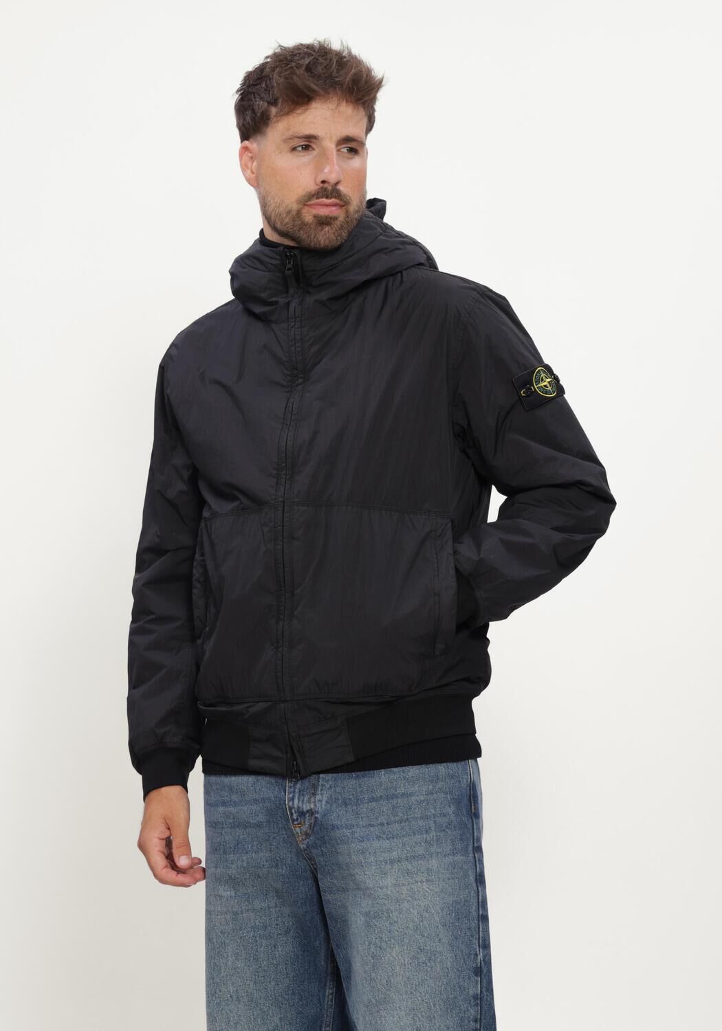 Zwarte STONE ISLAND Jack BOMBER S0A23 - large