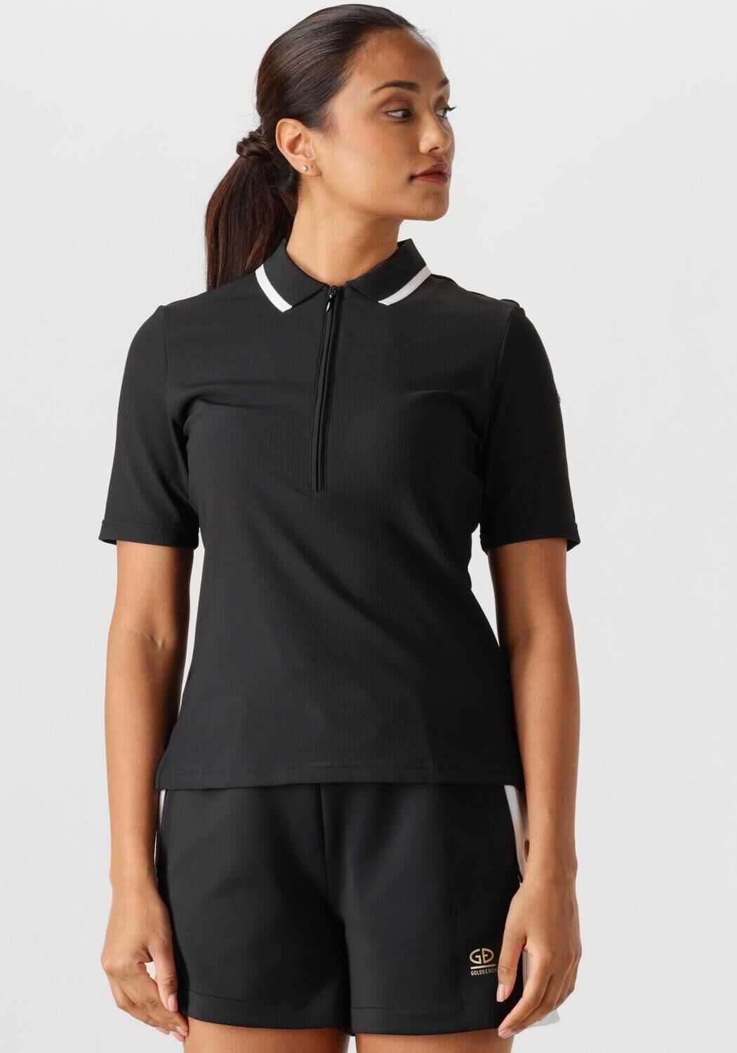 Goldbergh Polo Dames Cassia Polo Top, Maat: S, Kleur: Zwart afbeelding 1