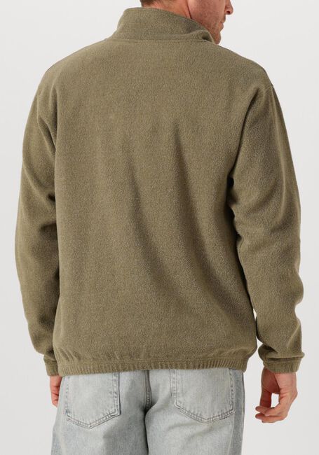 Olijf FORÉT Sweater ELM HALF ZIP SWEATSHIRT - large