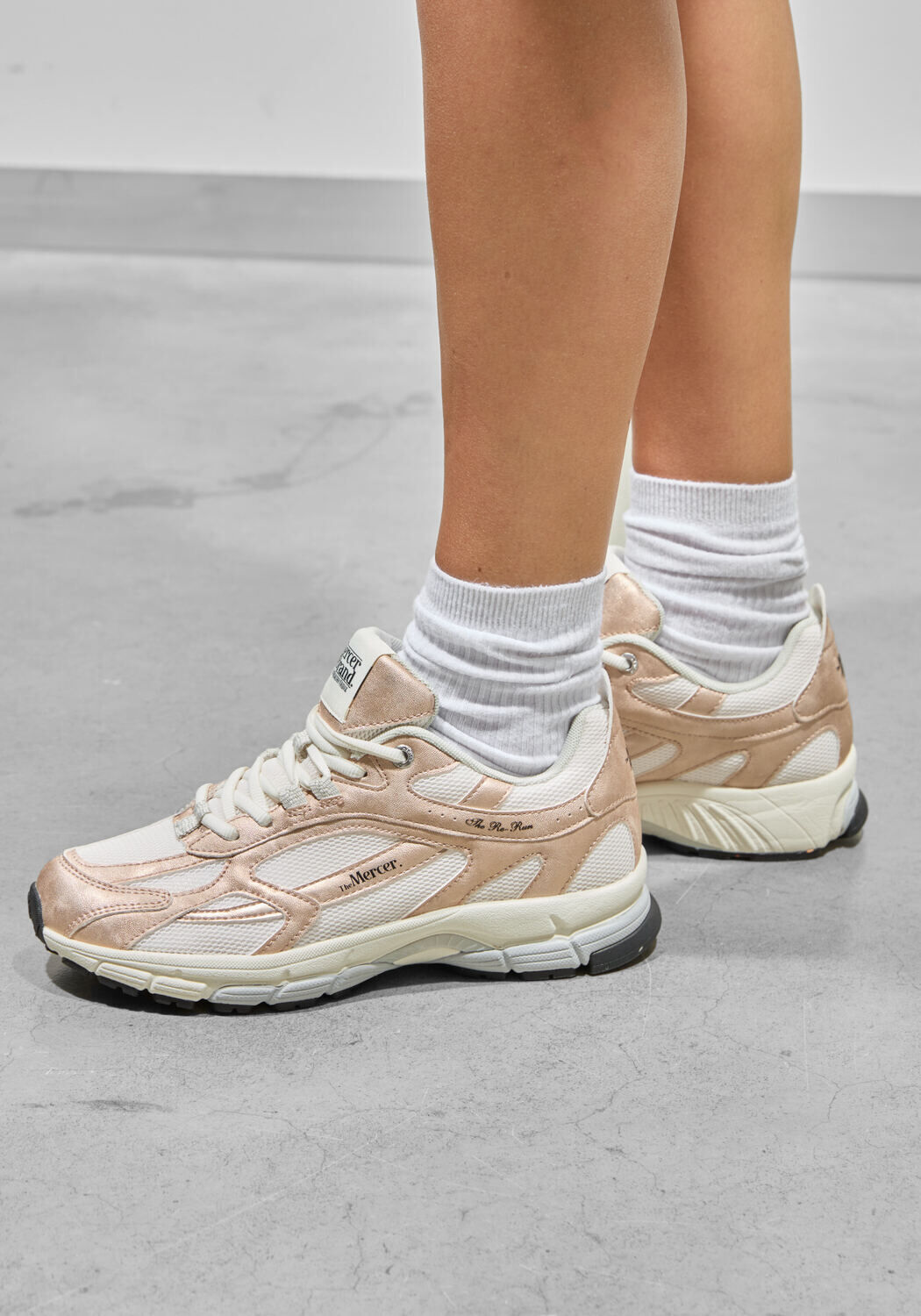 Roze MERCER AMSTERDAM Lage sneakers THE RE-RUN METALLIC - large