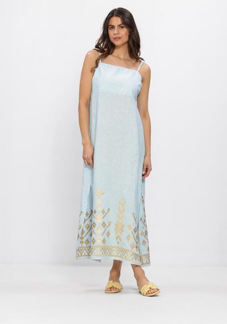 Lichtblauwe GREEK ARCHAIC KORI Maxi jurk S26K-2043211 - large