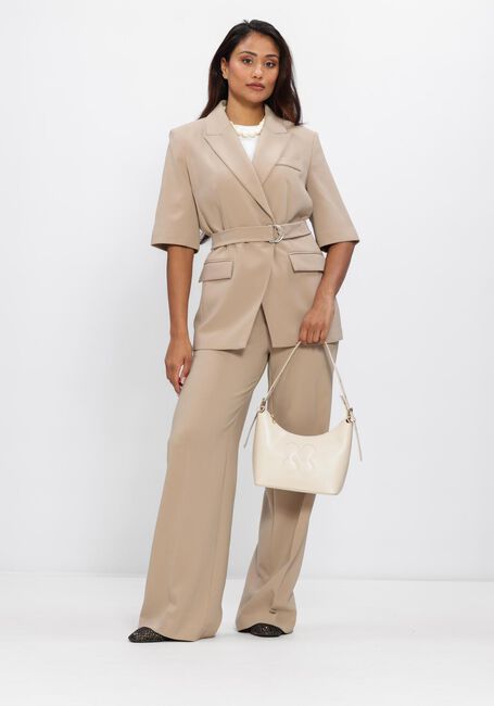 Beige DANTE6 Wijde broek ALAIN STRAIGHT LEG PANTS - large