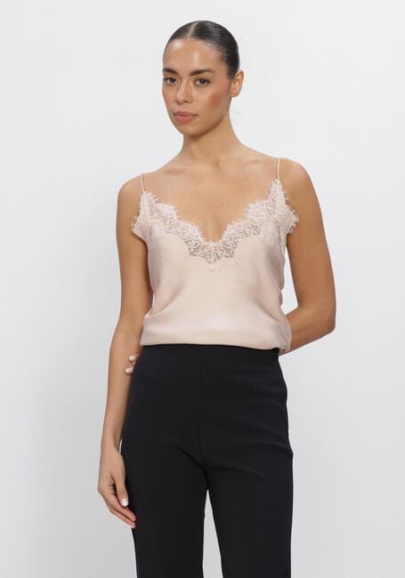 Roze ROHE Tops & T-shirts LACE SILK CAMISOLE - large