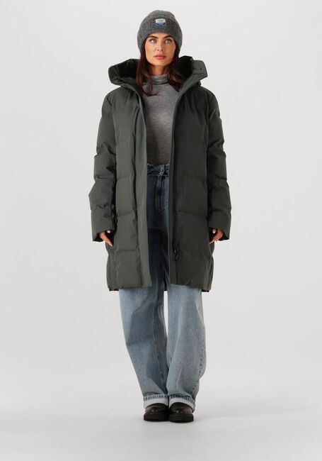 Donkergroene KRAKATAU Gewatteerde jas QW539 - large