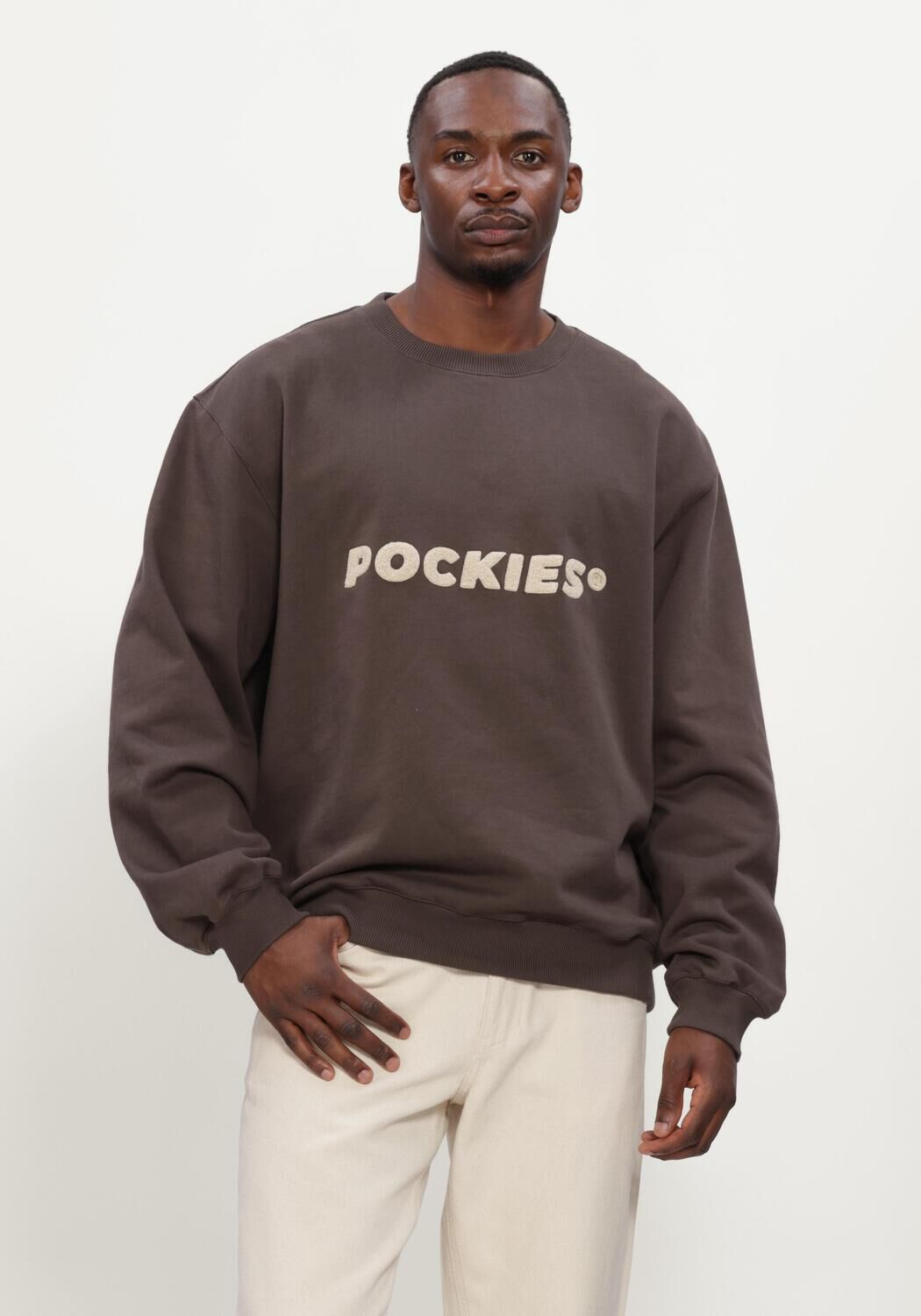 Bruine POCKIES Sweater SHEPHERD CREW - large