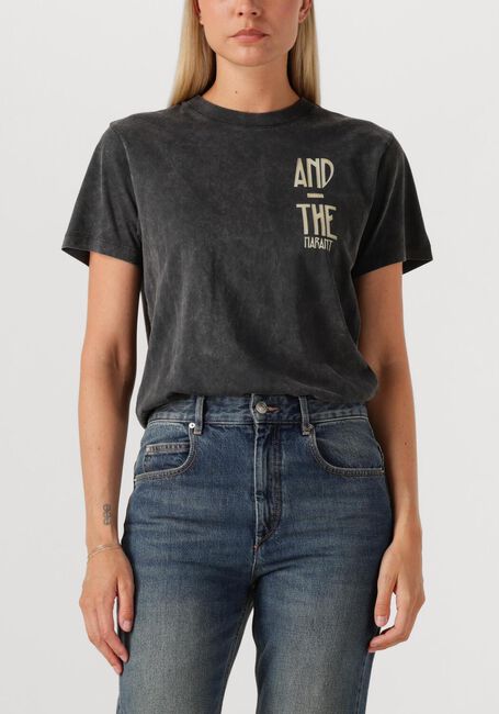 Zwarte MARANT ETOILE T-shirt ZOELINE-GB 25ATS0147FA - large