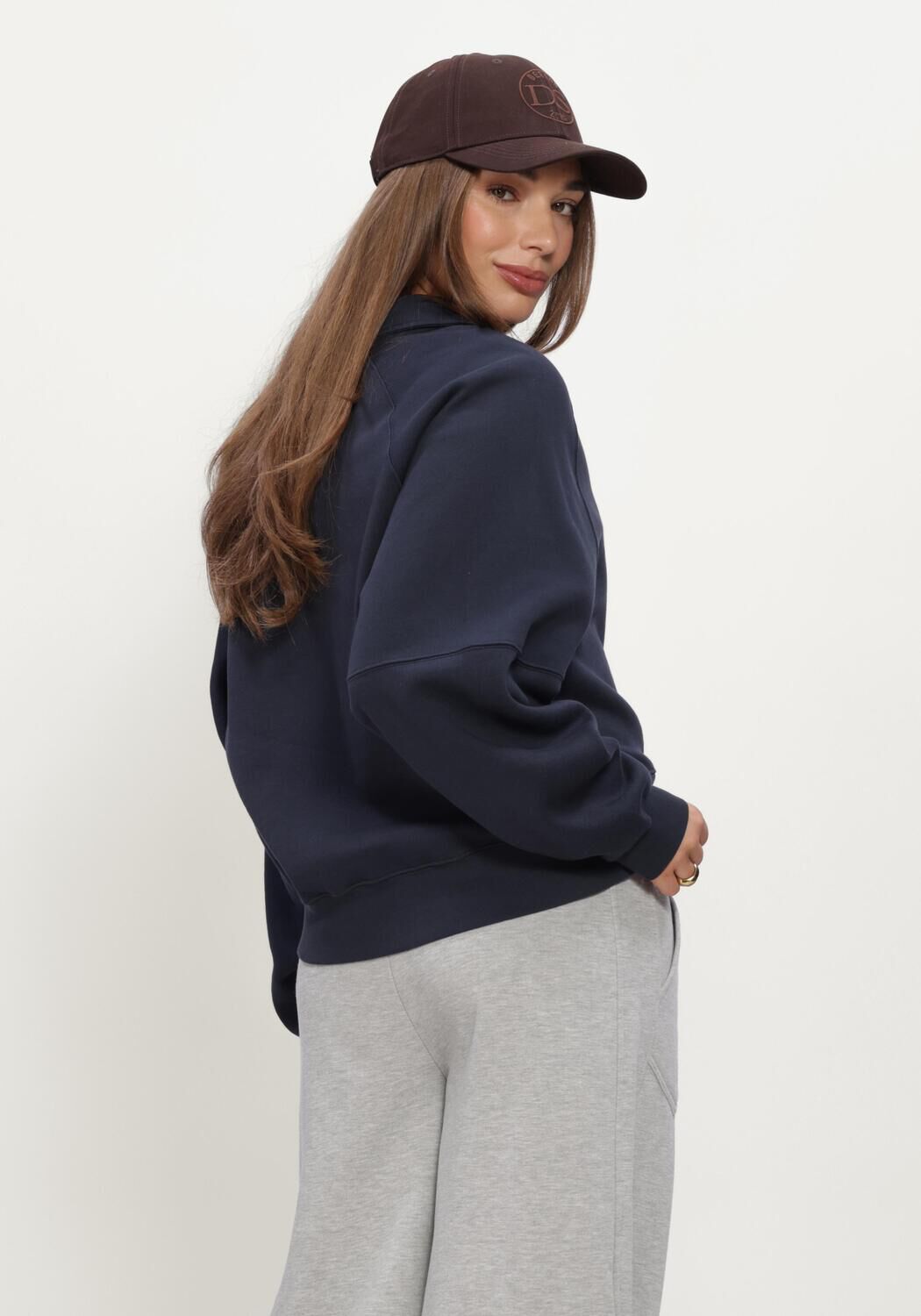 Donkerblauwe DEBLON SPORTS Sweater PILAR SWEATER - large