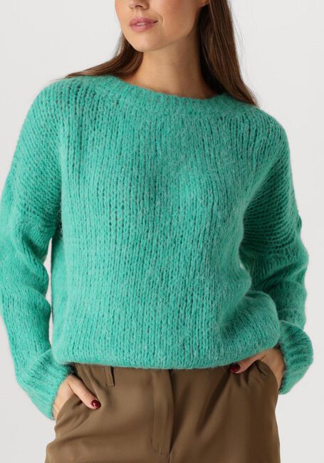 Groene SUMMUM Trui SWEATER ALPACA BLEND KNIT - large