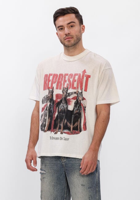 Ecru REPRESENT T-shirt DREAM ON TOUR T-SHIRT - large
