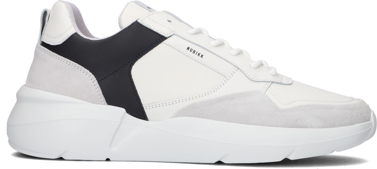 Nubikk Lage Sneakers Heren Roque Road Wave, Maat: 41, Materiaal: Leer, Kleur: Wit