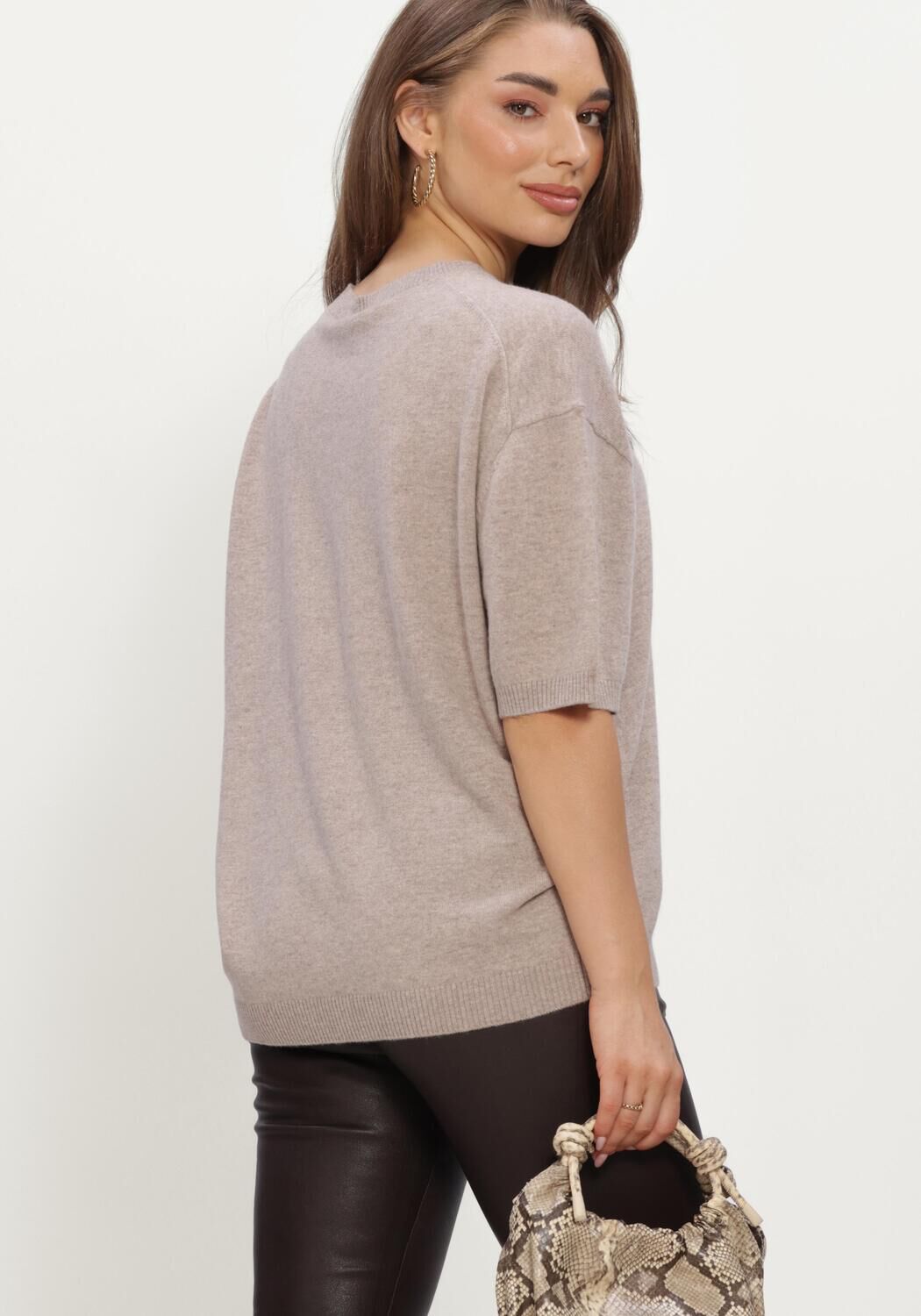 Beige STUDIO AR Truien/vesten LEVINA CASHMERE BLEND - large