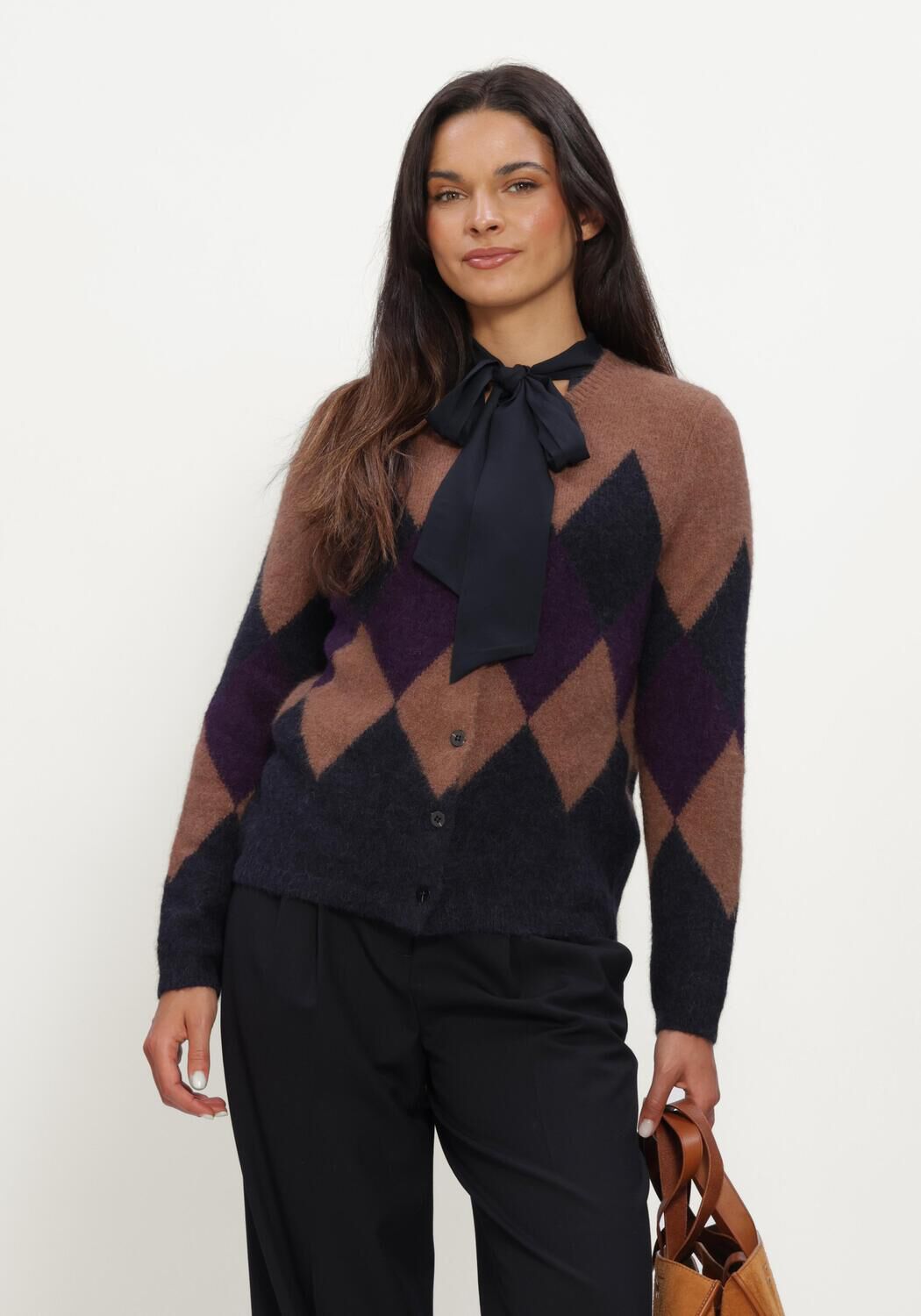 Multi LUISA CERANO Vest CARDIGAN MIT MUSTER - large
