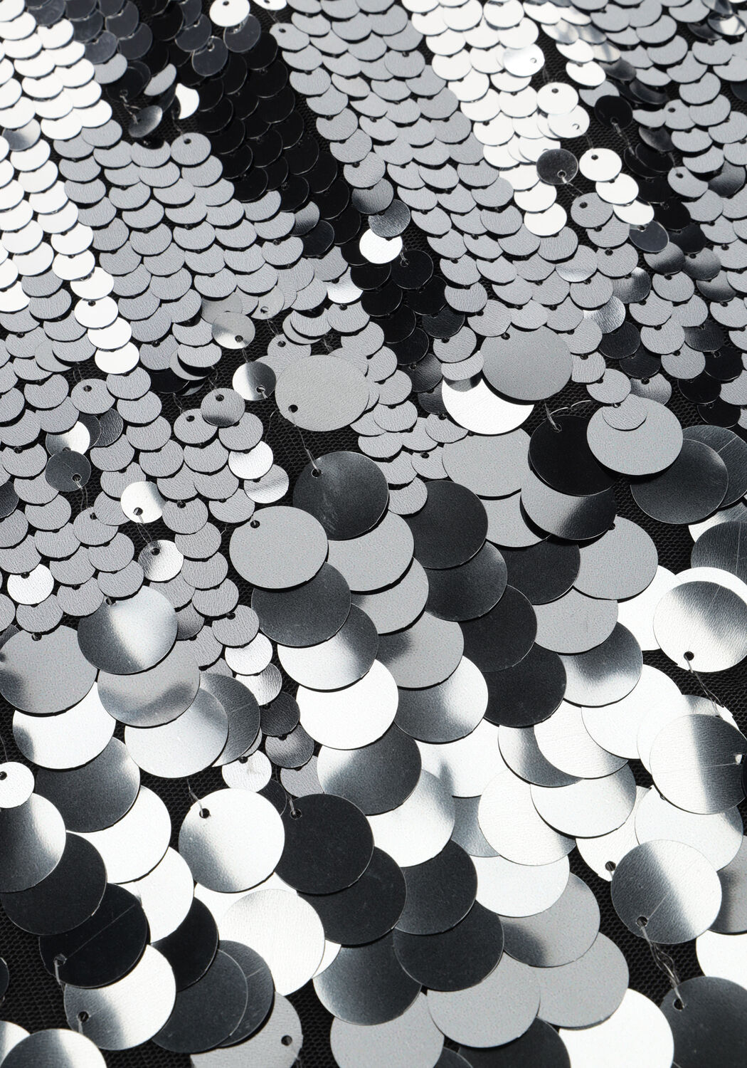 Zilveren COPENHAGEN MUSE Minirok CMSEQUINCE-SKIRT - large