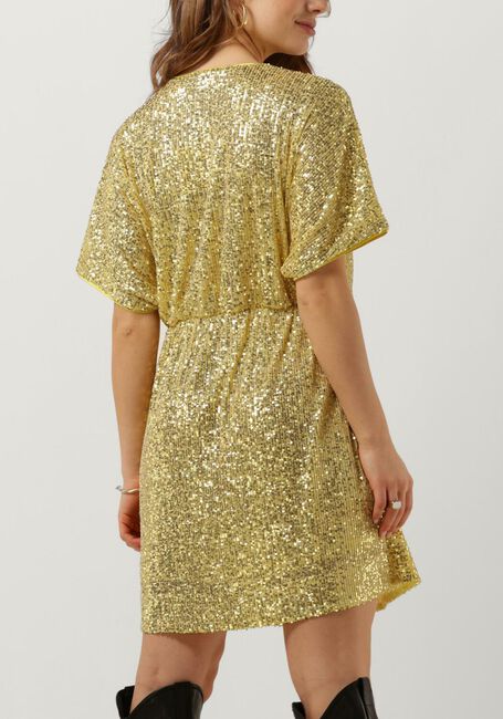 Gouden SECOND FEMALE Mini jurk SHINE ON MINI DRESS - large