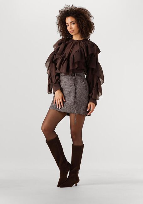 Bruine SECOND FEMALE Minirok ARBOR SKIRT - large