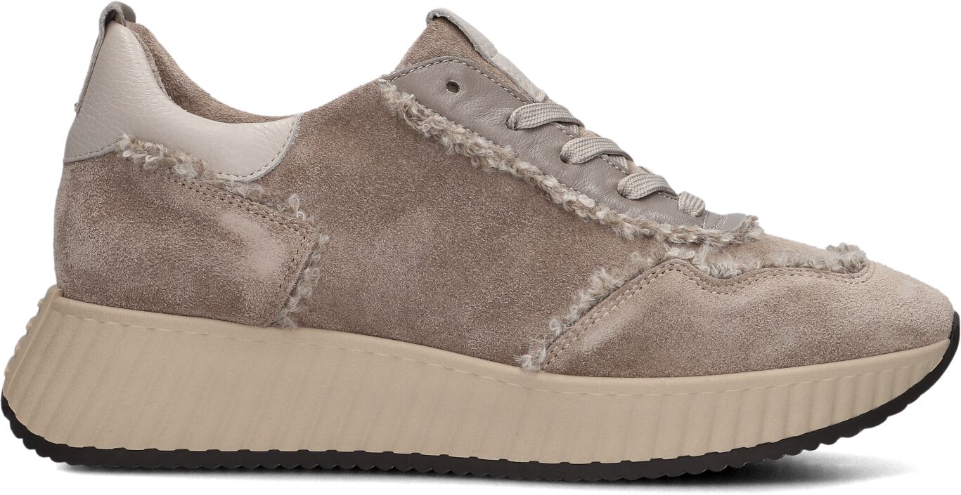 Softwaves Lage Sneakers Dames 8.95.07, Maat: 36, Materiaal: Suède, Kleur: Taupe