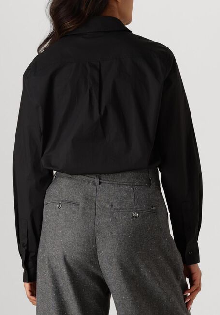 Zwarte SUMMUM Blouses BLOUSE CRISPY POPLIN DIAMANTS - large