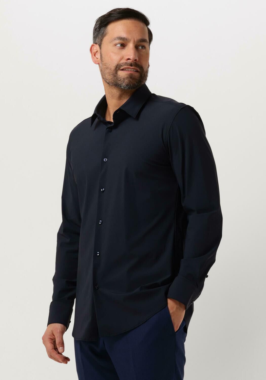 Boss Black Business Overhemd Heren P-hank-s-kent-c1-222, Maat: 38, Kleur: Donkerblauw