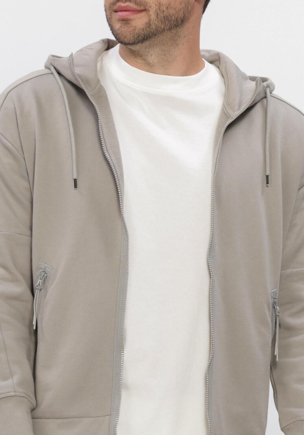 Grijze CP COMPANY Vest DIAGONAL RAISED FLEECE GOGGLE SWEATSHIRT - large