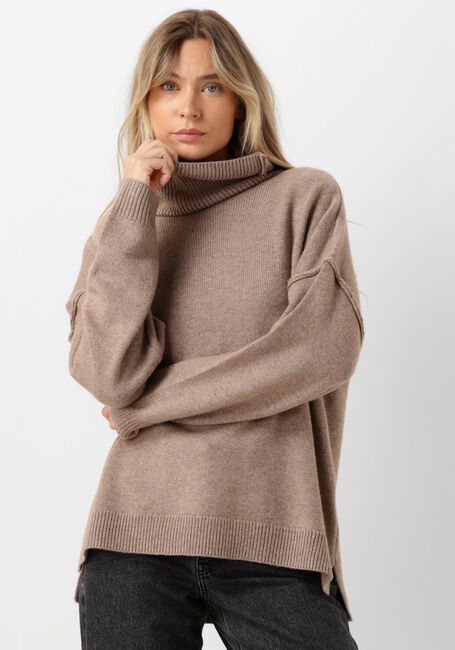 Beige CO'COUTURE Truien/vesten MAJA SLIT ROLL NECK - large