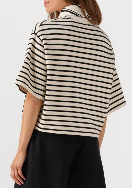 Ecru ANINE BING T-shirt MYERS CROPPED TEE - large