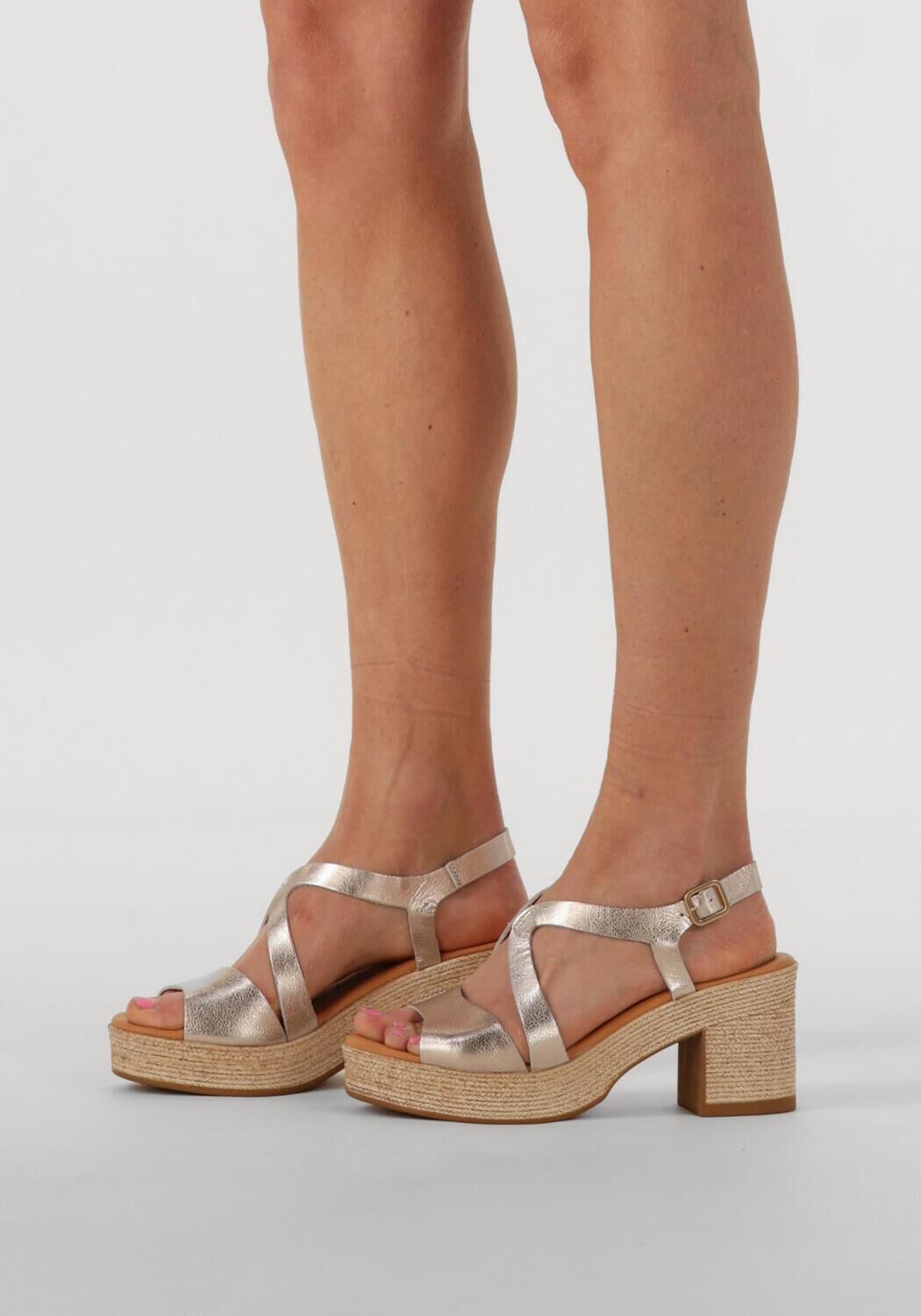 Goudkleurig STEFANO LAURAN Sandalen met hak 2505 - large