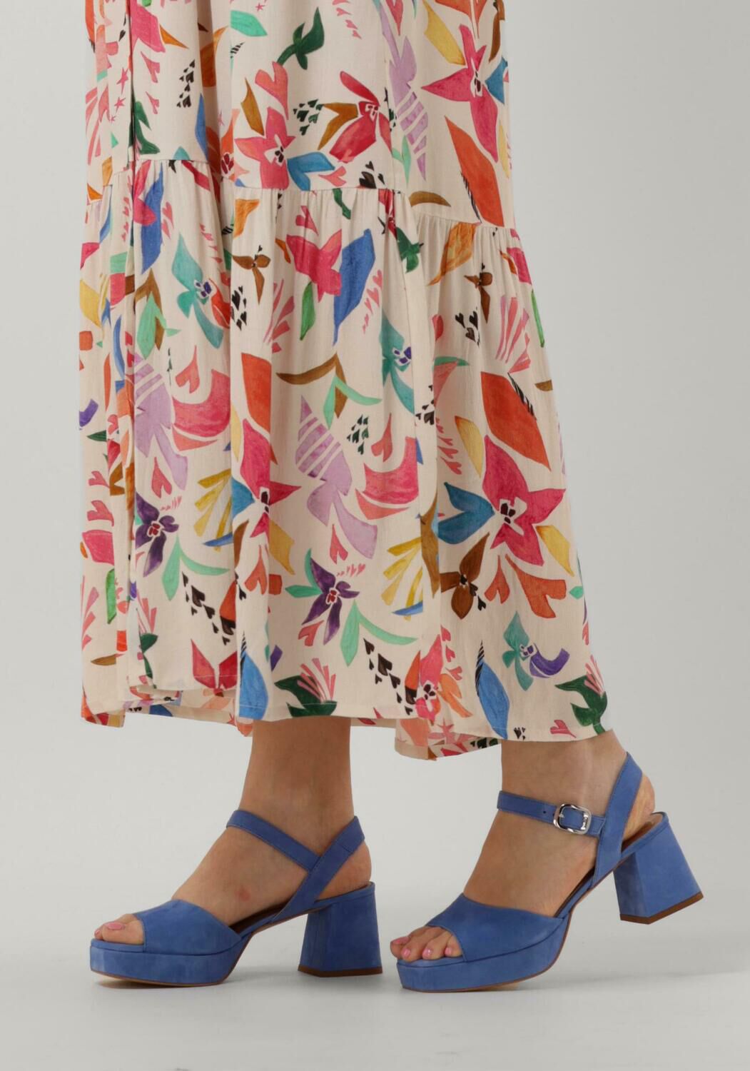 Blauwe UNISA Sandalen met hak NEY - large