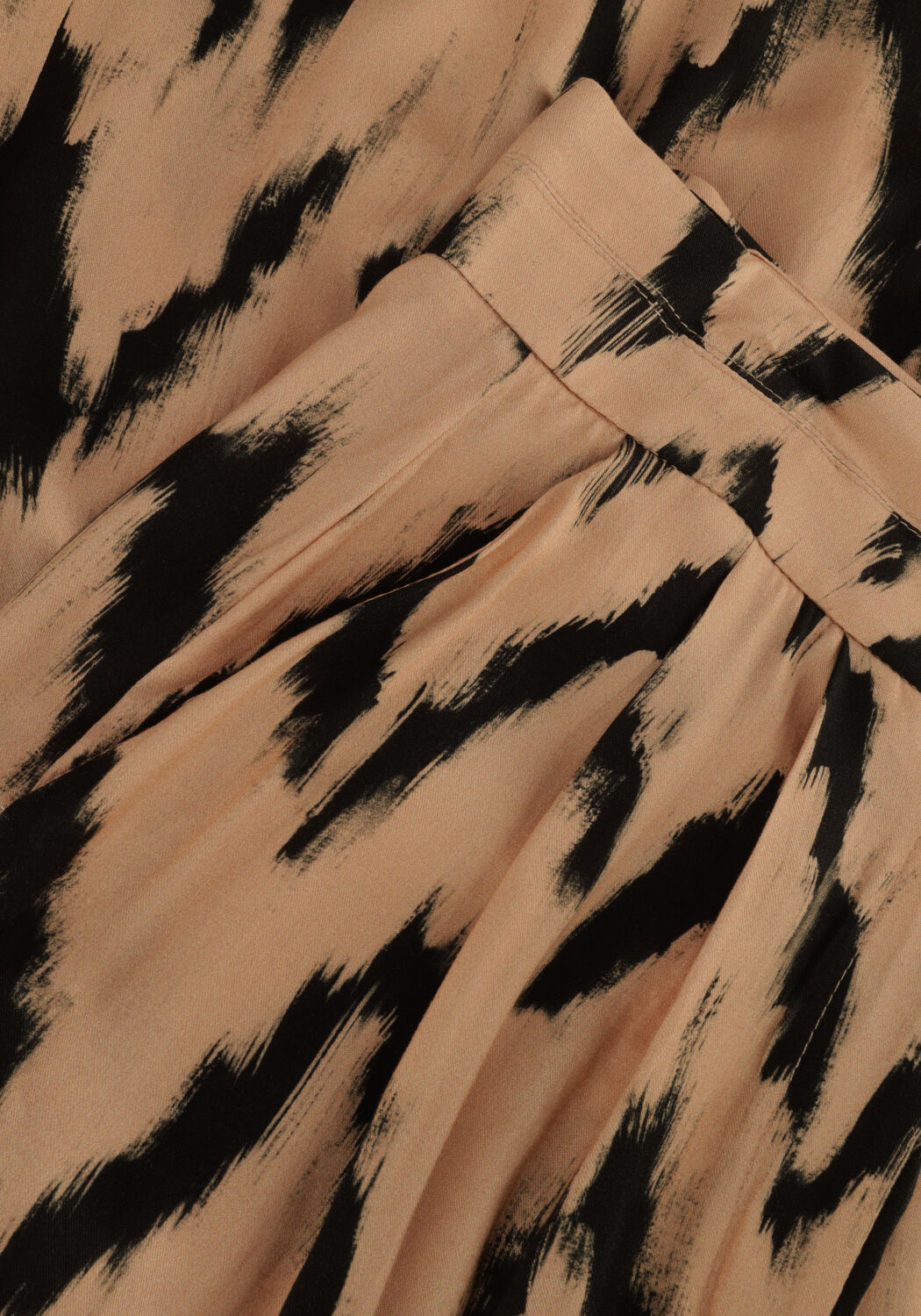 Beige AAIKO Wijde broek FREDERIQUE IKAT VIS 528 - large